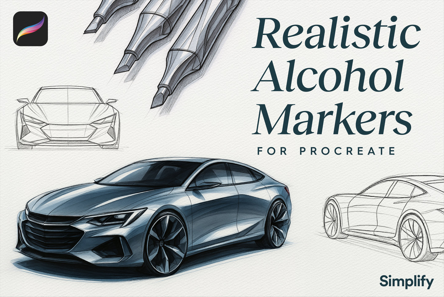 Realistic Alcohol Marker Procreate Brushes