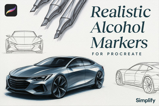 Realistic Alcohol Marker Procreate Brushes